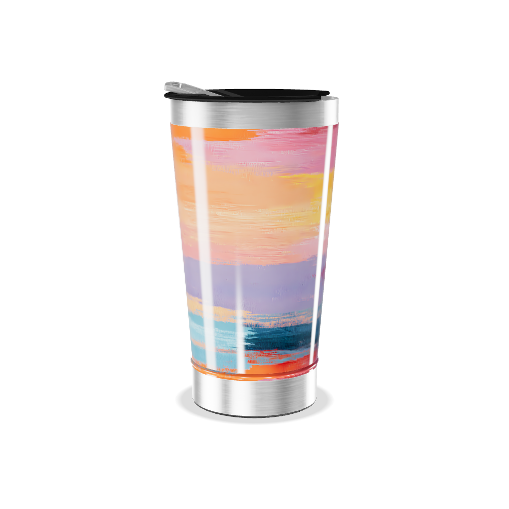 Copo Térmico - Estampa Colorida Aço Inox