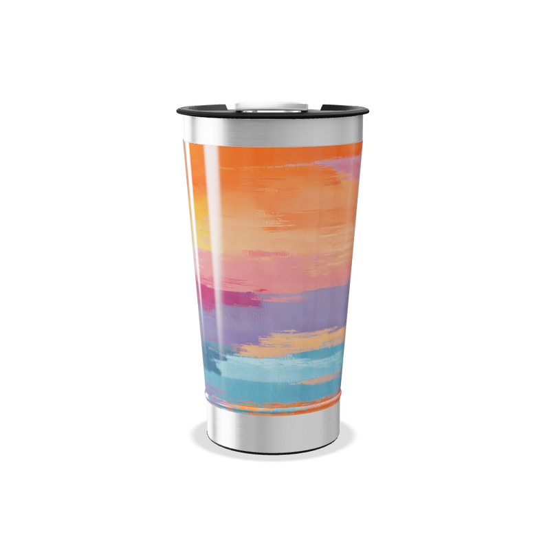 Copo Térmico - Estampa Colorida Aço Inox