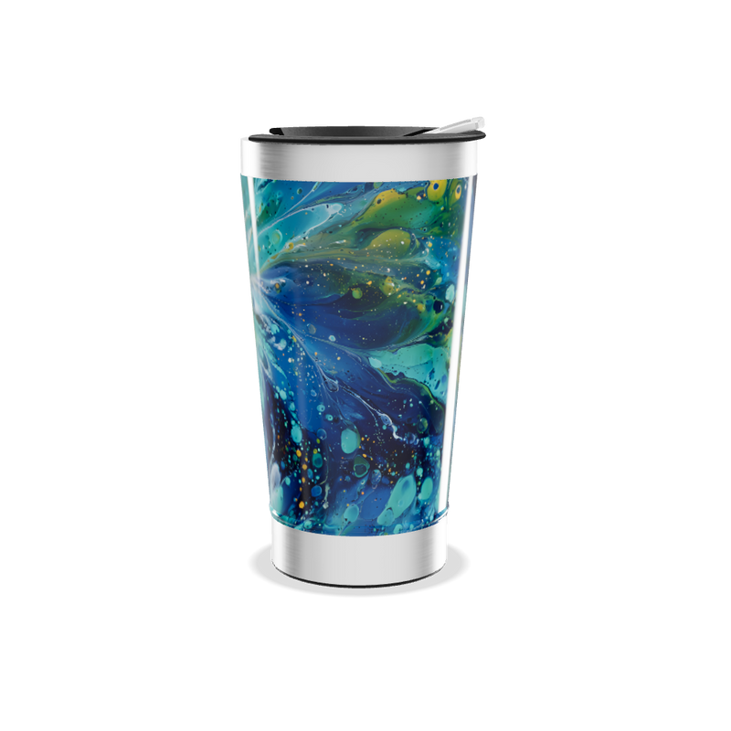 Copo Térmico - Estampa Abstrata Colorida