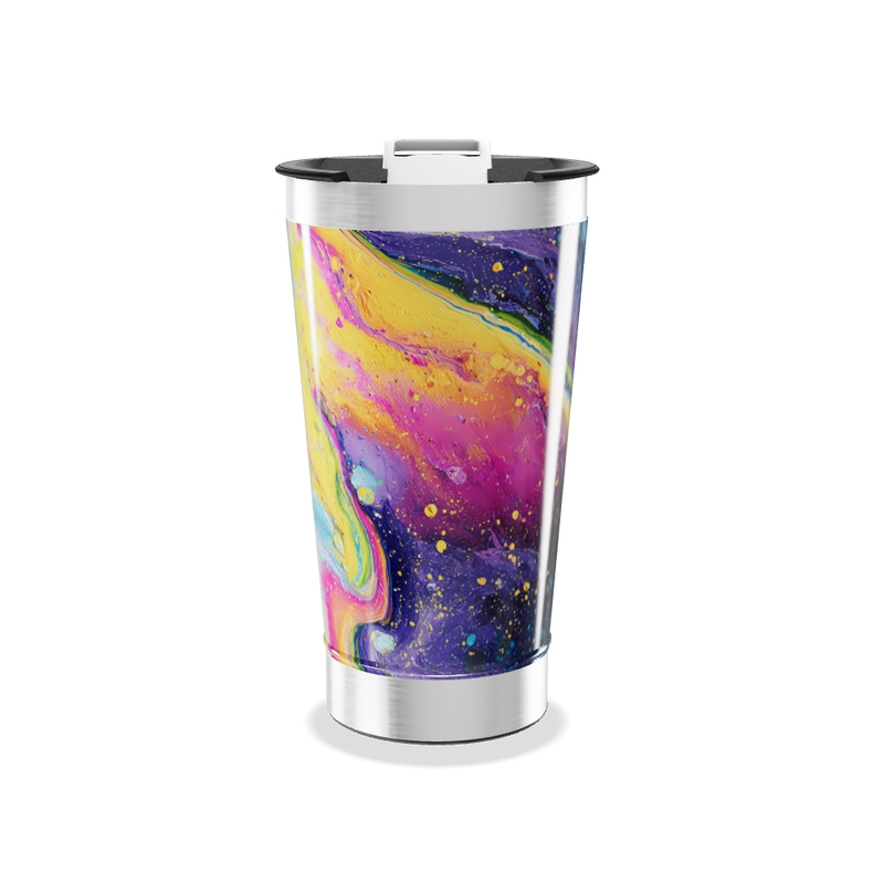 Copo Térmico - Estampa Colorida Aço Inox