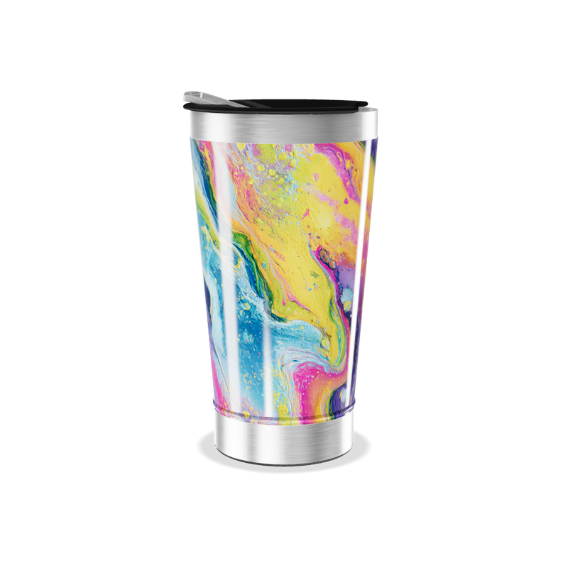 Copo Térmico - Estampa Colorida Aço Inox