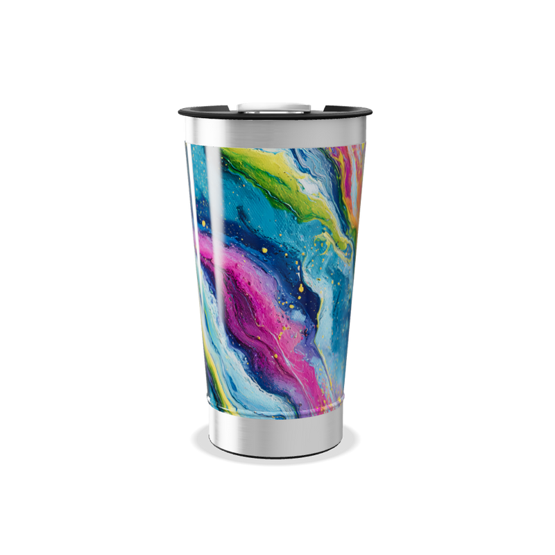 Copo Térmico - Estampa Colorida Aço Inox