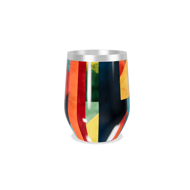 Copo Térmico Slim - Estampa Geométrica Colorida