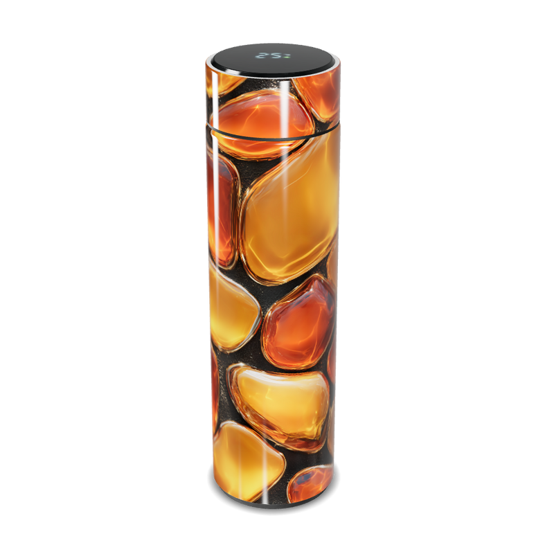 Garrafa Térmica Touch - Pedras Âmbar Digital