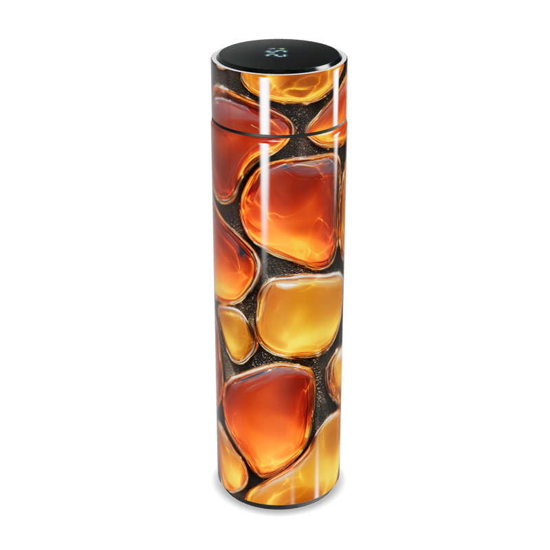 Garrafa Térmica Touch - Pedras Âmbar Digital