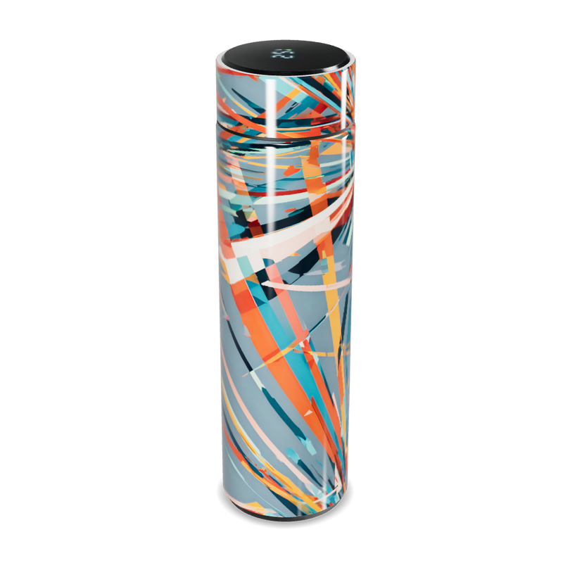 Garrafa Térmica Touch - Estampa Colorida Abstrata