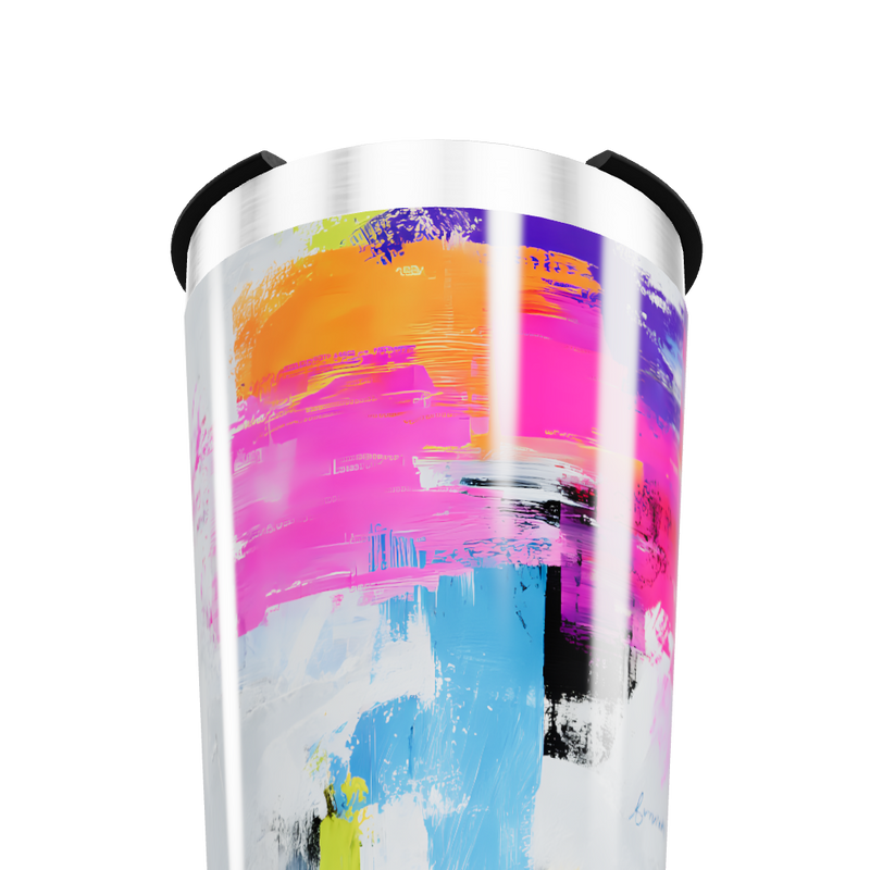 Copo Térmico - Estampa Abstrata Colorida