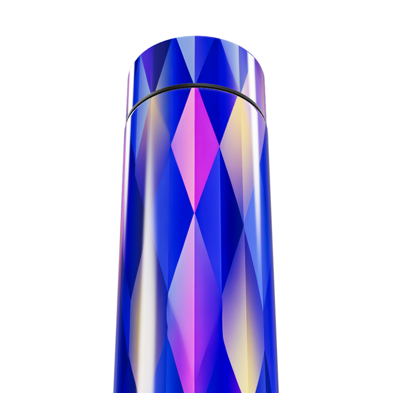 Garrafa Térmica Touch - Aço Inox Azul Geométrica