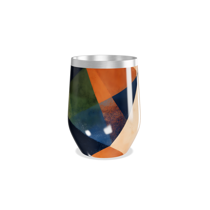 Copo Térmico Slim - Geométrico Colorido Inox