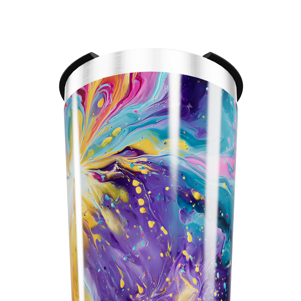 Copo Térmico - Estampa Abstrata Colorida