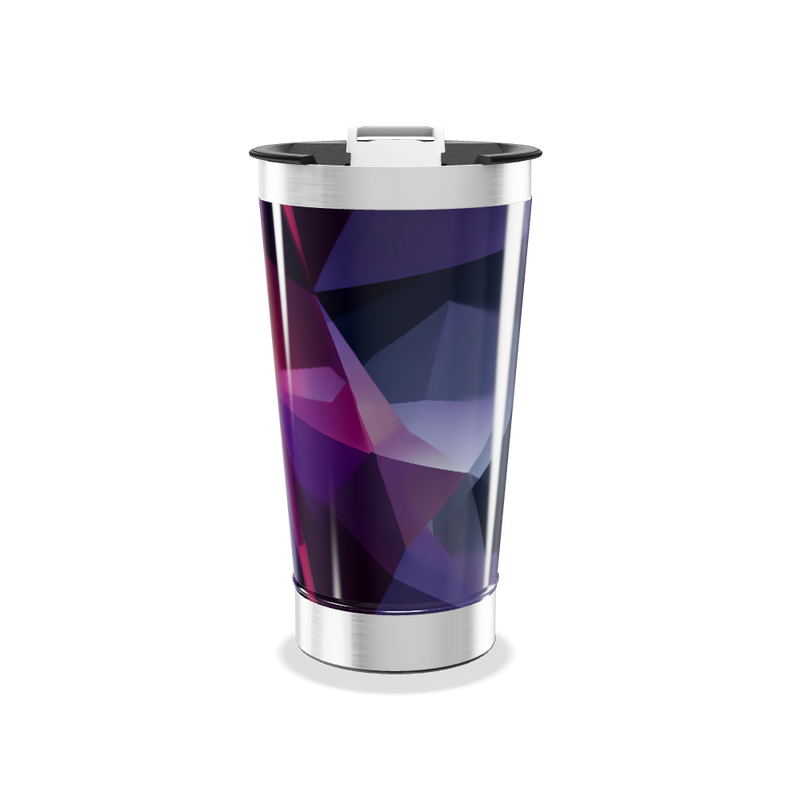 Copo Térmico - Geométrico Roxo Inox