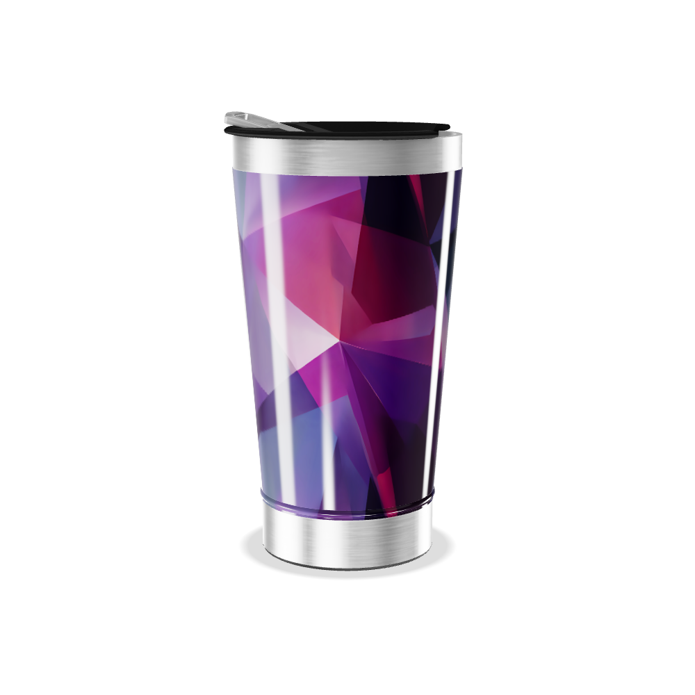 Copo Térmico - Geométrico Roxo Inox