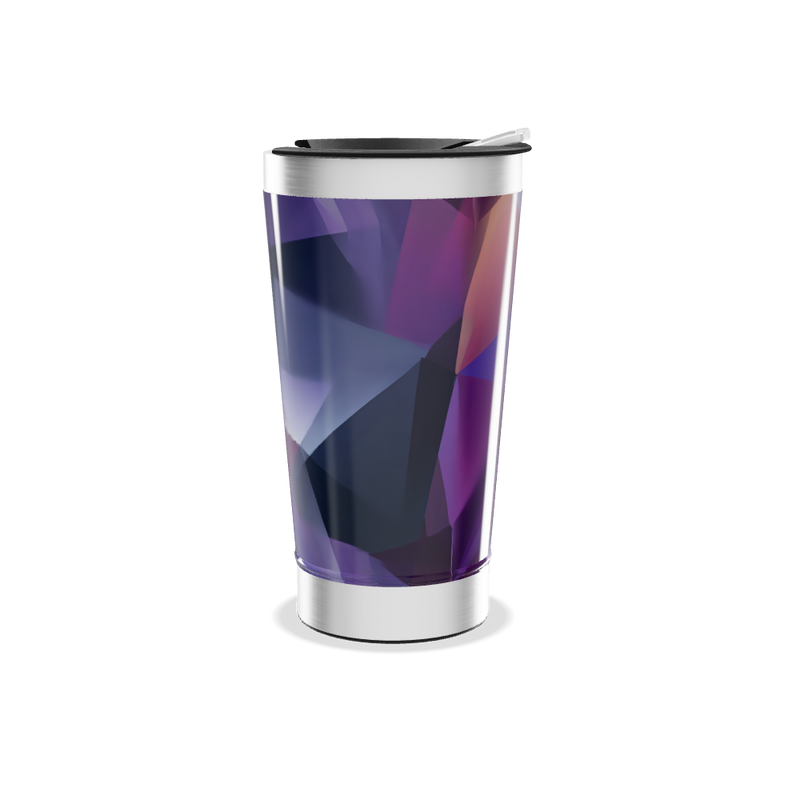 Copo Térmico - Geométrico Roxo Inox