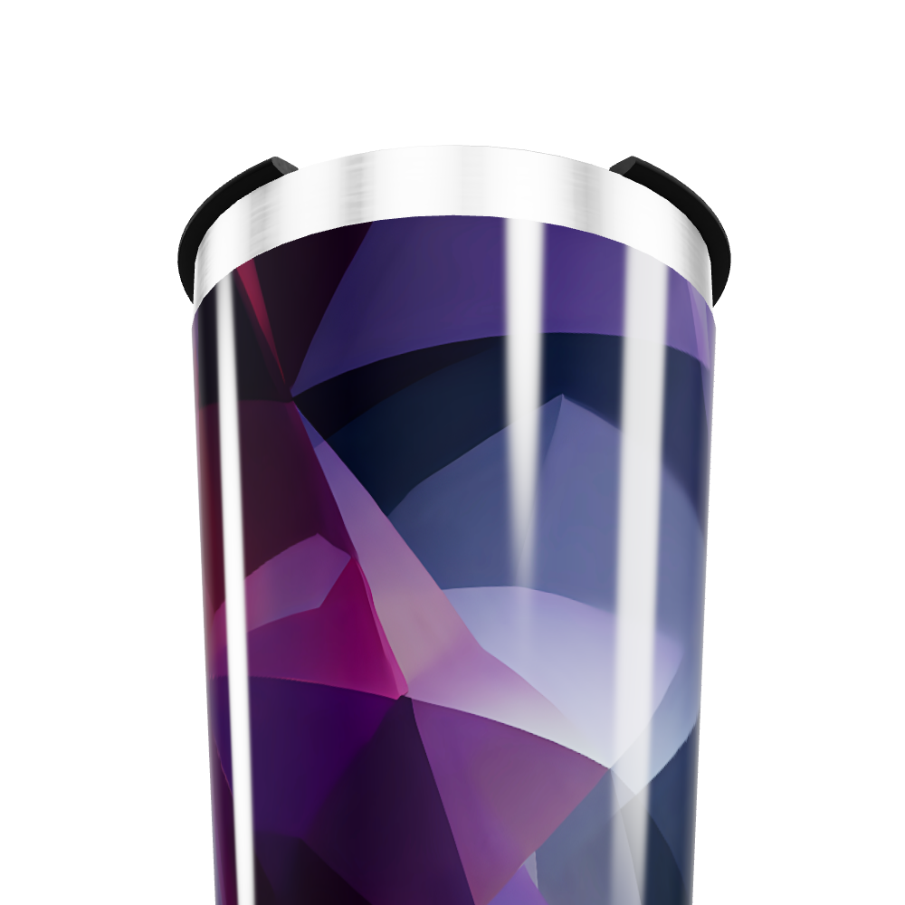 Copo Térmico - Geométrico Roxo Inox