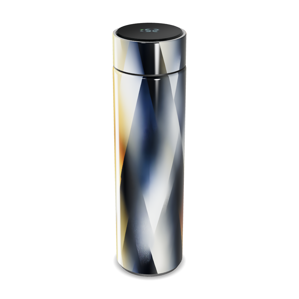 Garrafa Térmica Touch - Inox com Estampa Geométrica