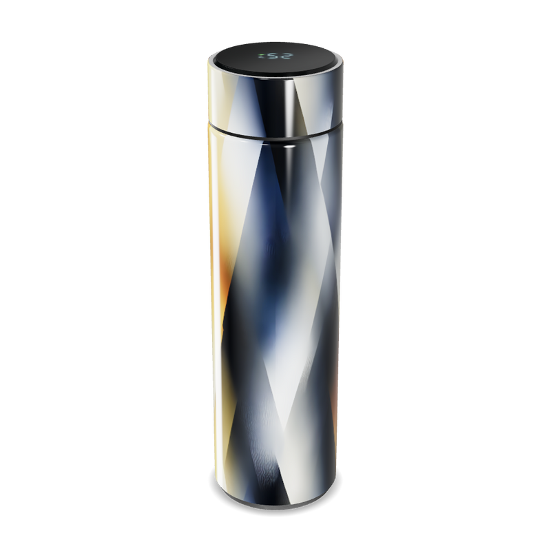 Garrafa Térmica Touch - Inox com Estampa Geométrica
