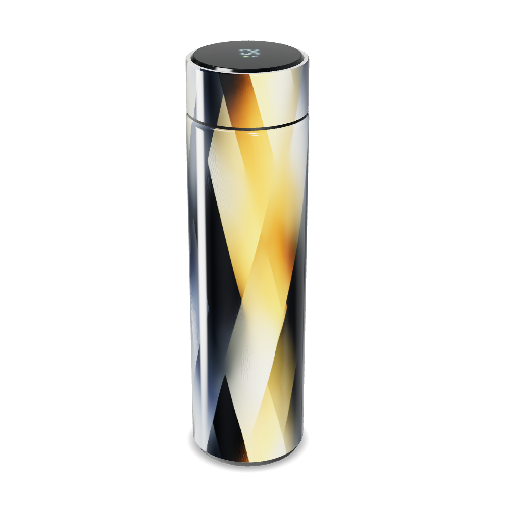 Garrafa Térmica Touch - Inox com Estampa Geométrica