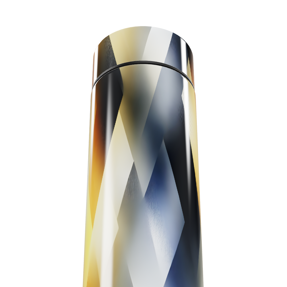 Garrafa Térmica Touch - Inox com Estampa Geométrica