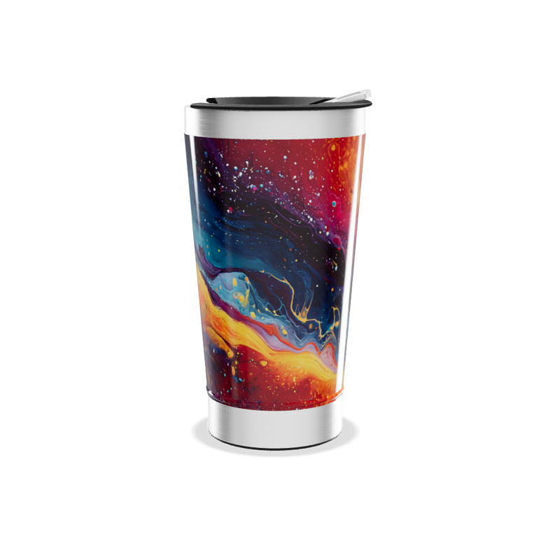 Copo Térmico - Estampa Abstrata Colorida