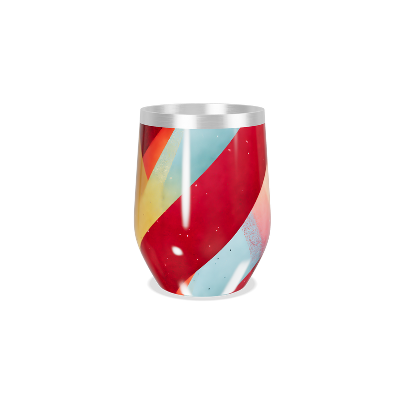 Copo Térmico Slim - Estampa Geométrica Colorida