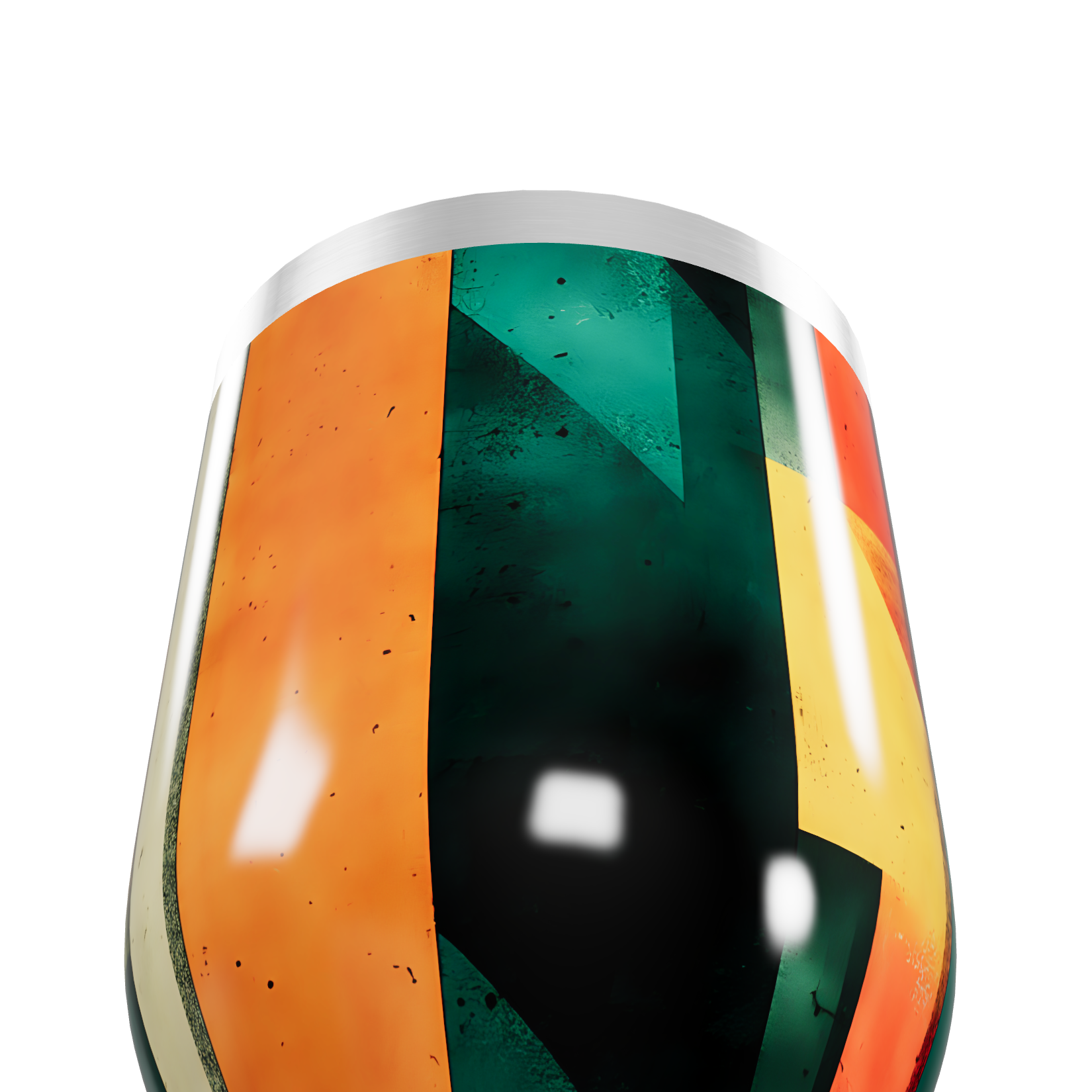 Copo Térmico Slim - Estampa Geométrica Colorida