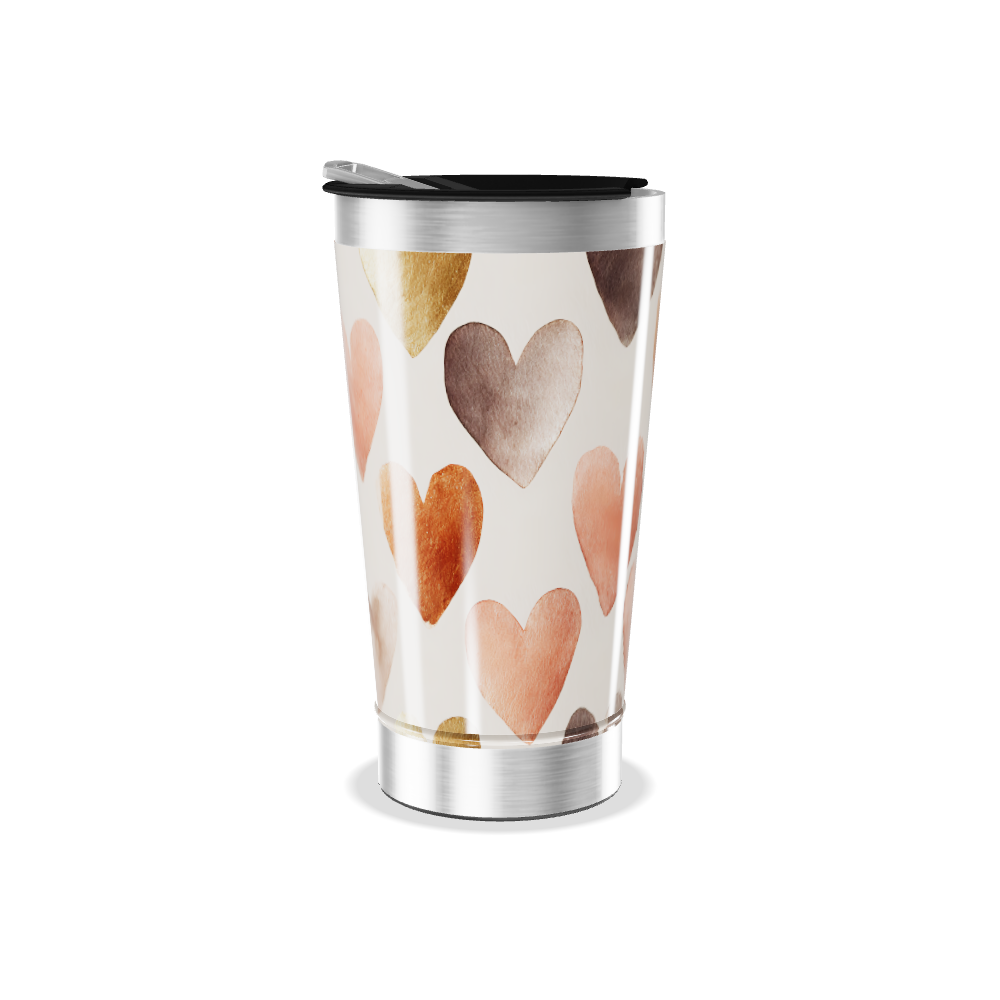 Copo Térmico - Estampa Corações