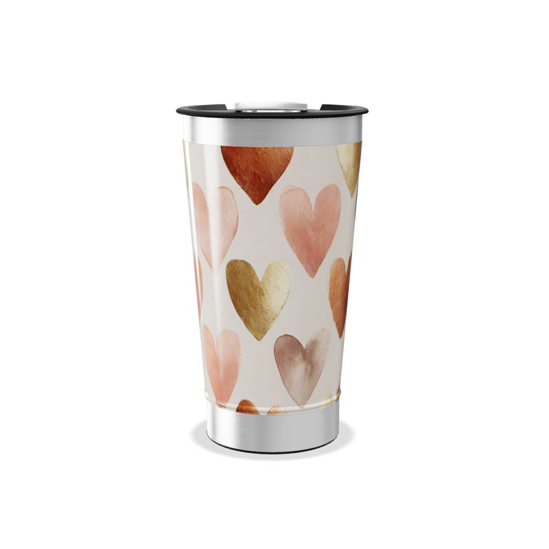 Copo Térmico - Estampa Corações