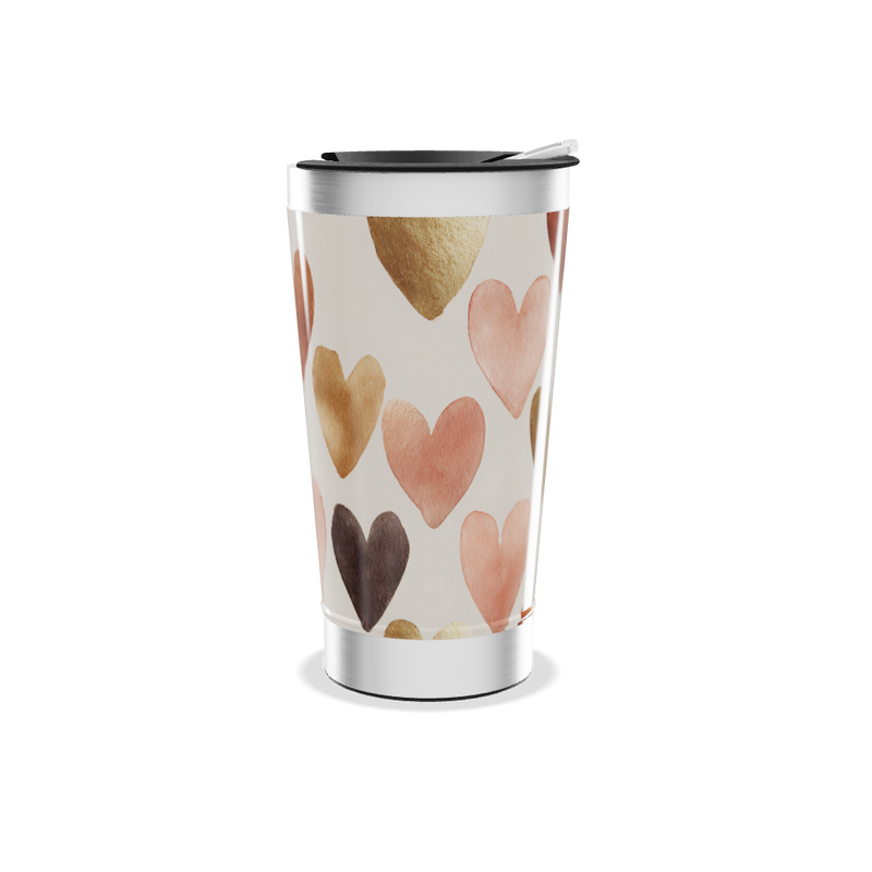 Copo Térmico - Estampa Corações