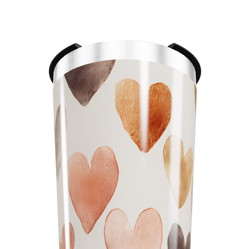 Copo Térmico - Estampa Corações