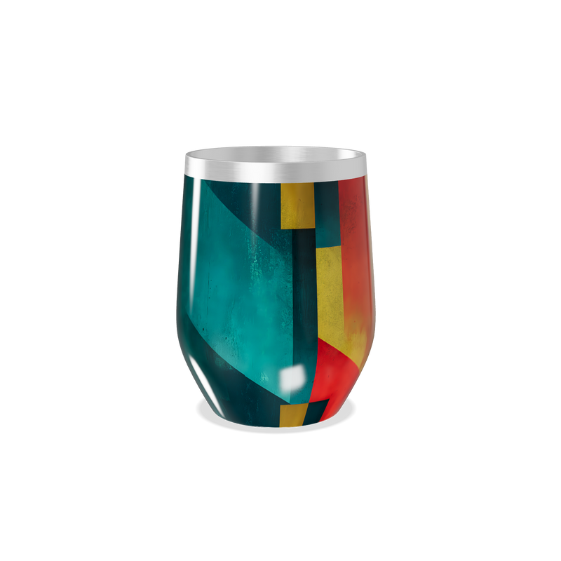 Copo Térmico Slim - Colorido Geométrico Inox