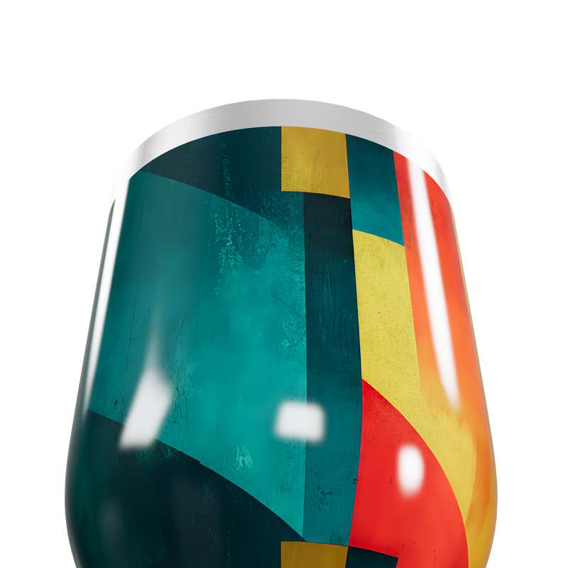 Copo Térmico Slim - Colorido Geométrico Inox