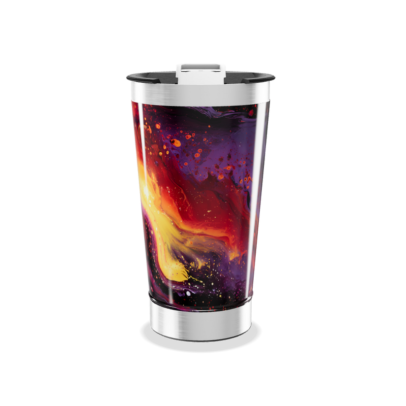 Copo Térmico - Estampa Abstrata Colorida