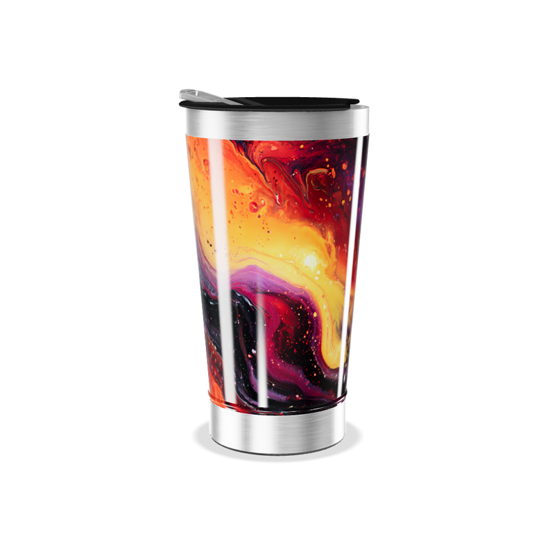 Copo Térmico - Estampa Abstrata Colorida