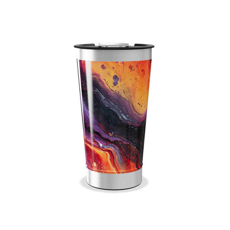 Copo Térmico - Estampa Abstrata Colorida