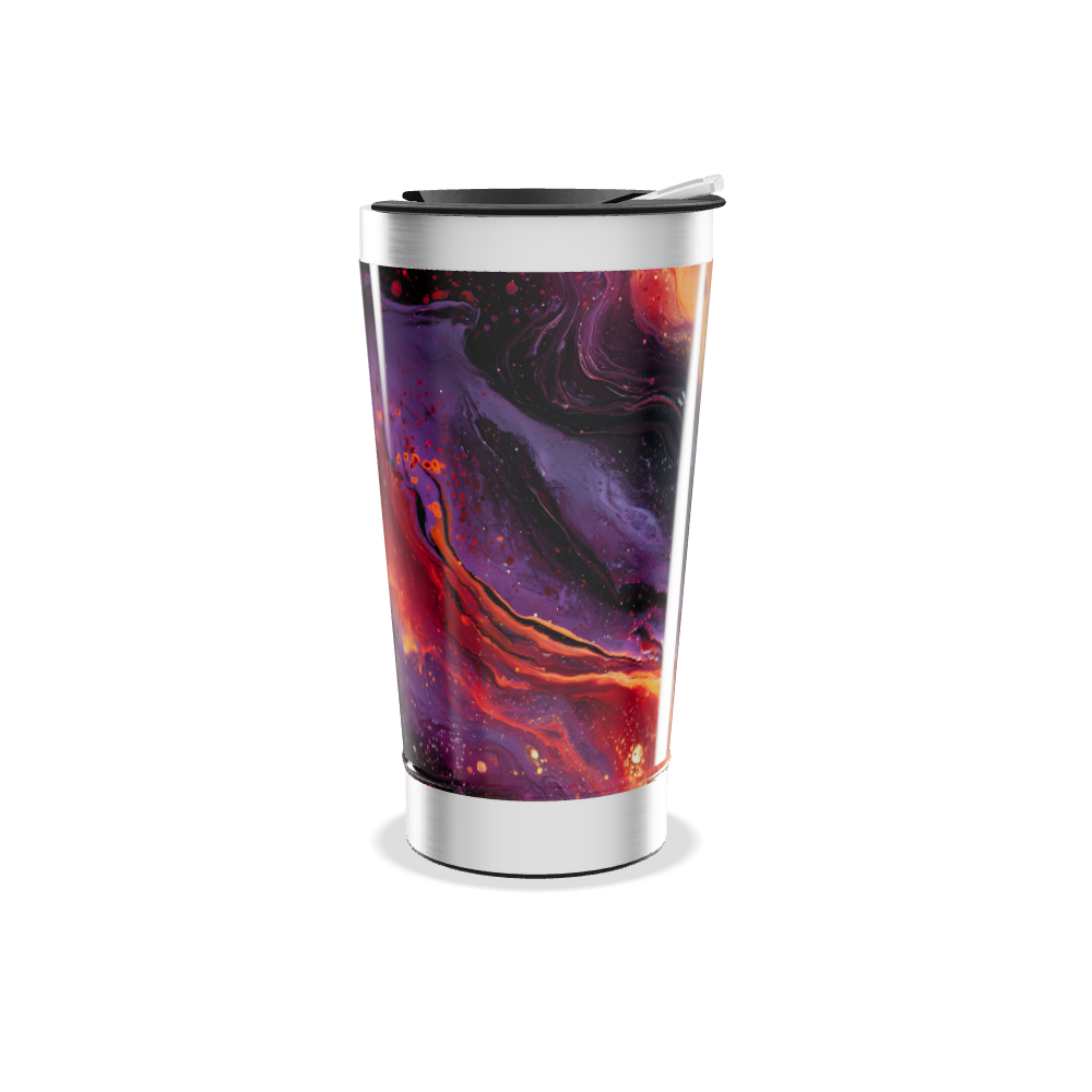 Copo Térmico - Estampa Abstrata Colorida