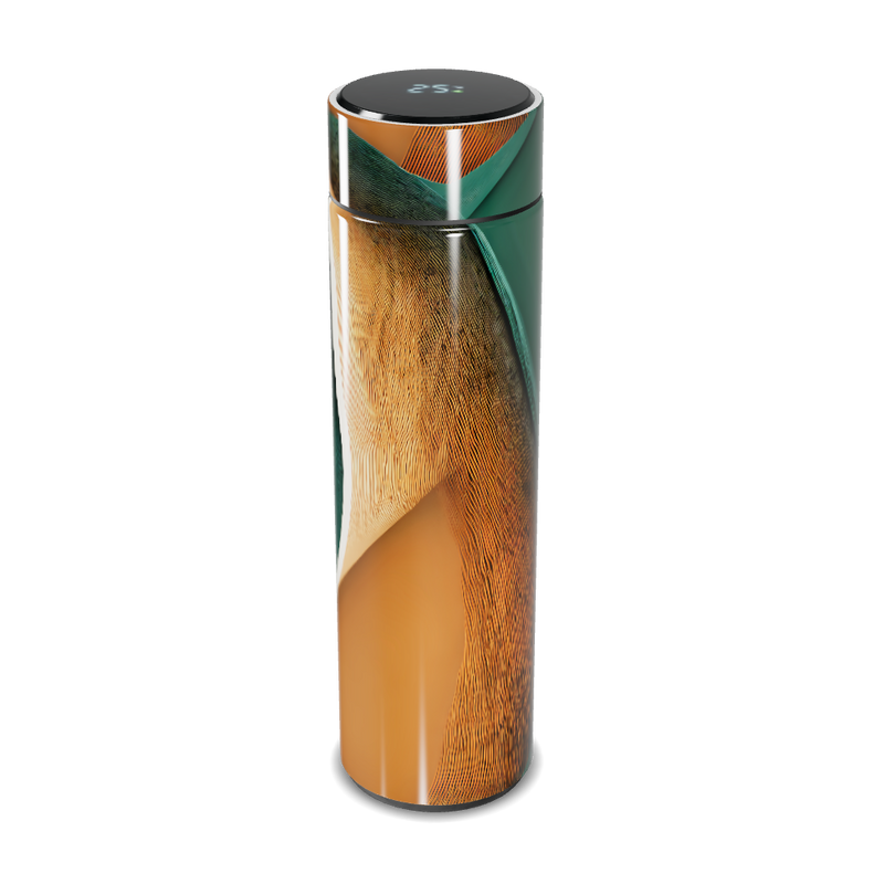 Garrafa Térmica Touch - Estampa Abstrata Colorida