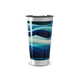 Copo Térmico - Azul Ondas Aço Inox