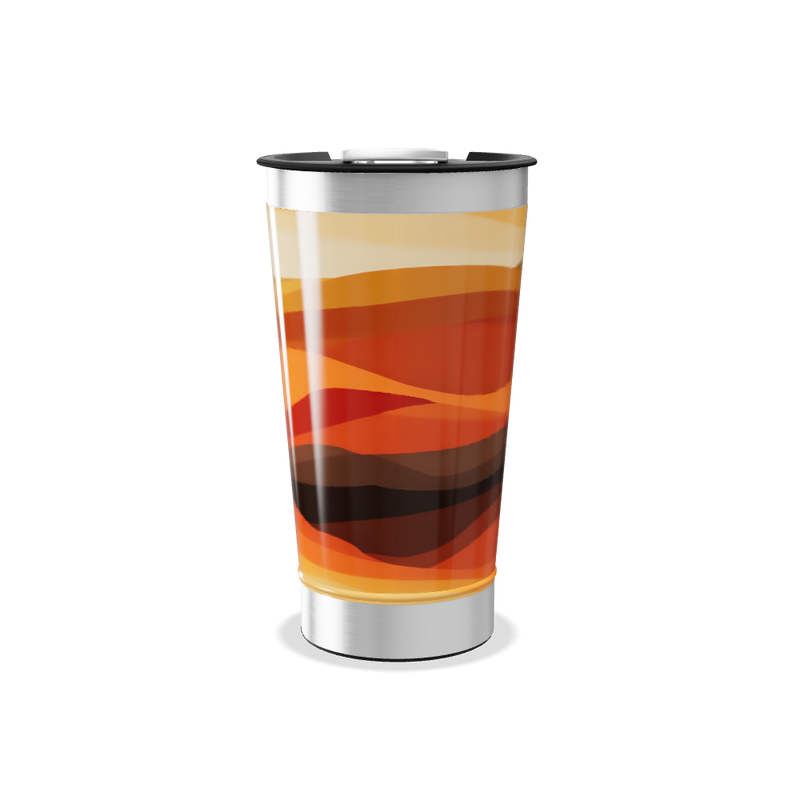 Copo Térmico - Estampa Ondas Coloridas