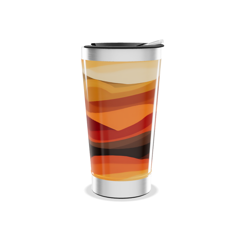 Copo Térmico - Estampa Ondas Coloridas