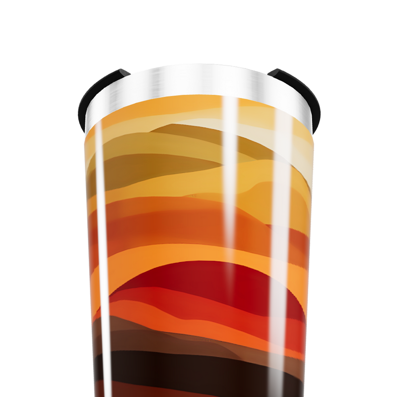 Copo Térmico - Estampa Ondas Coloridas