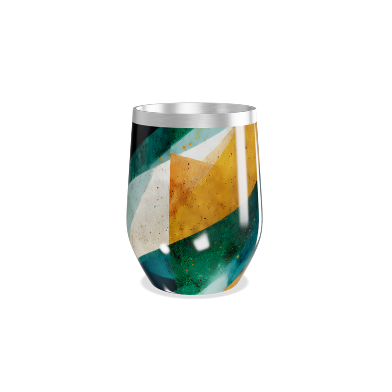 Copo Térmico Slim - Colorido Geométrico Inox