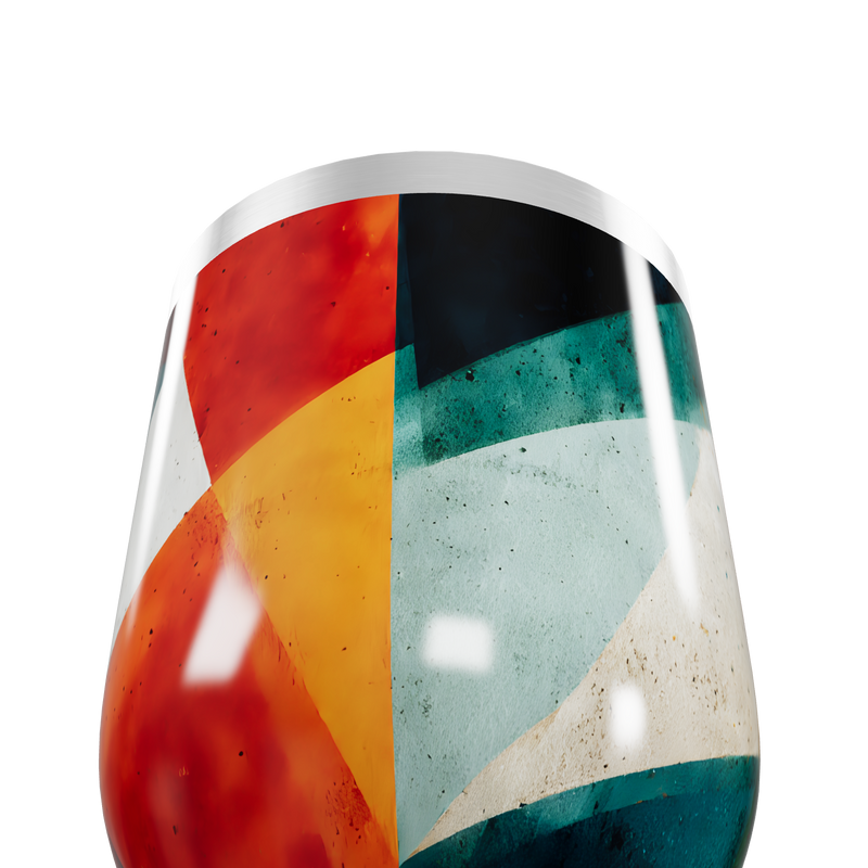 Copo Térmico Slim - Colorido Geométrico Inox