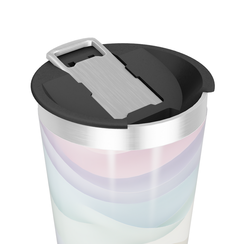 Copo Térmico - Estampa Ondas Pastel