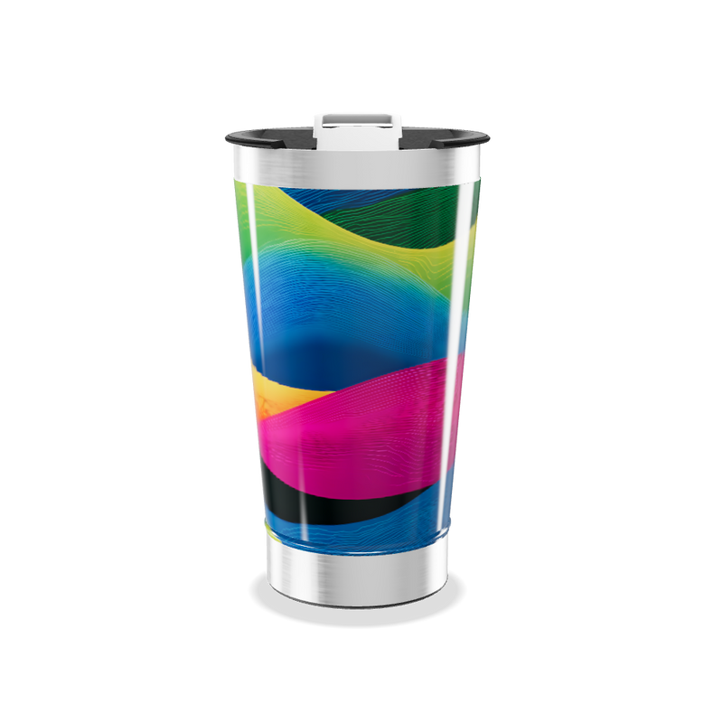 Copo Térmico - Estampa Colorida Aço Inox