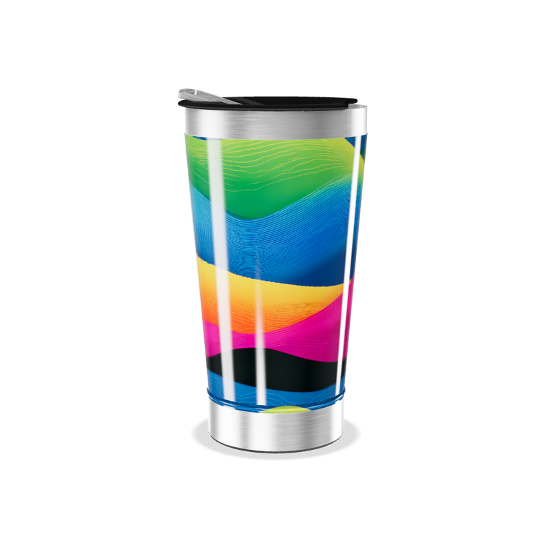 Copo Térmico - Estampa Colorida Aço Inox