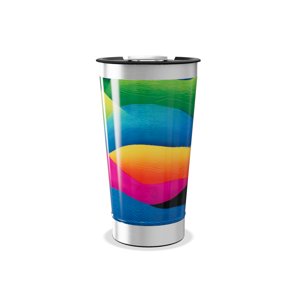 Copo Térmico - Estampa Colorida Aço Inox