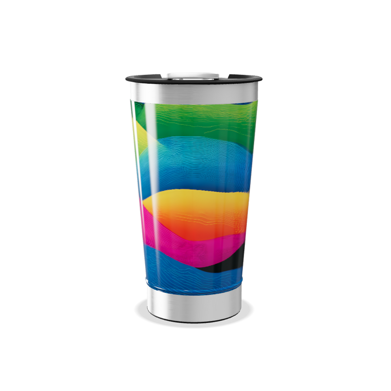 Copo Térmico - Estampa Colorida Aço Inox