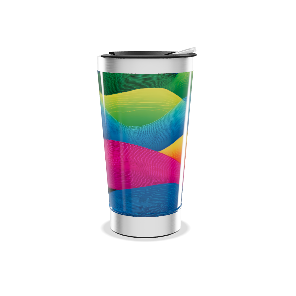 Copo Térmico - Estampa Colorida Aço Inox