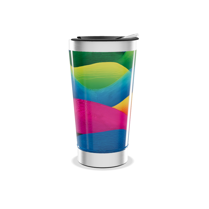 Copo Térmico - Estampa Colorida Aço Inox