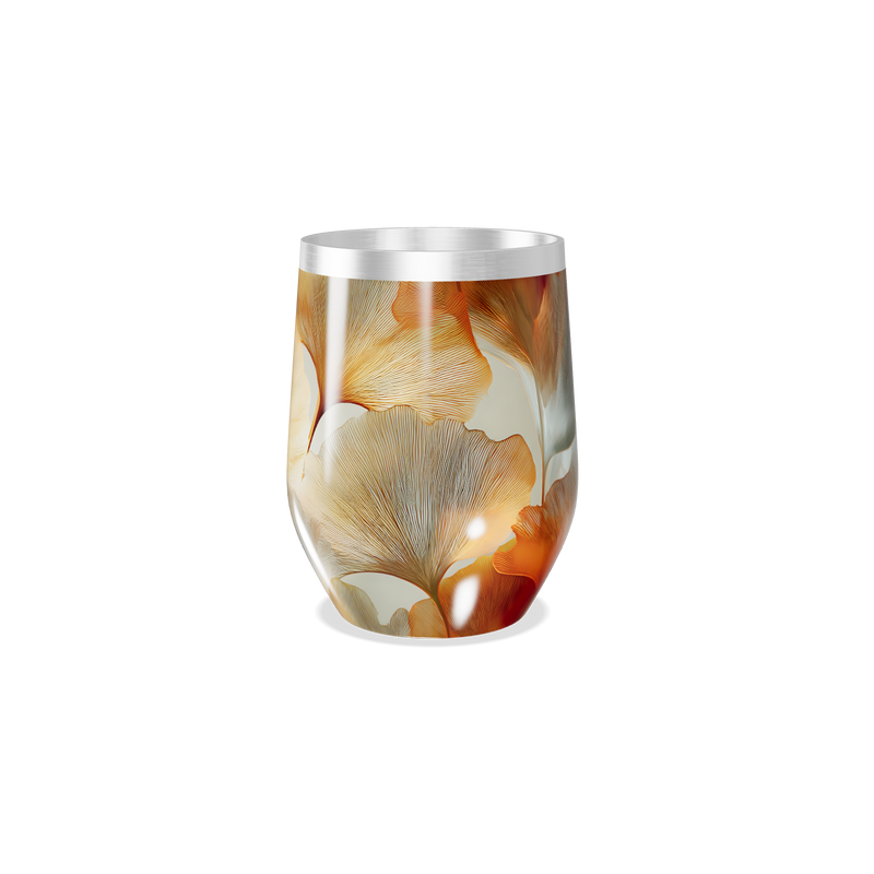 Copo Térmico Slim - Folhas Artísticas Aço Inox